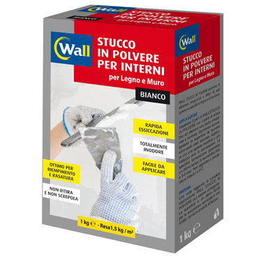 WALL stucco in polvere per interni per legno e muro 